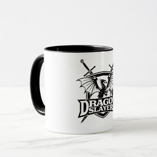 Drachentöter Tasse (Vorderseite Links)