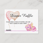 Drachenträume stummen - Babydusche Begleitkarte (Vorderseite)