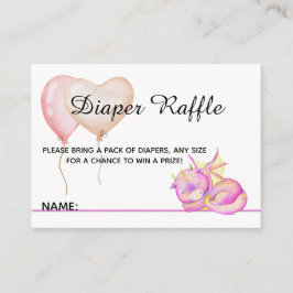 Drachenträume stummen - Babydusche Begleitkarte