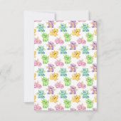 Drachenträume stummen - Babydusche Dankeskarte (Rückseite)