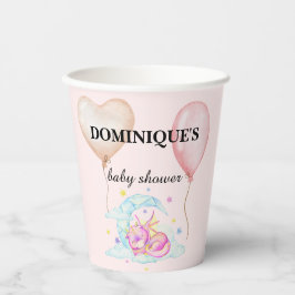 Drachenträume stummen - Babydusche Pappbecher