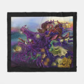 Drachenverzauberung Fleecedecke (Vorderseite (Horizontal))