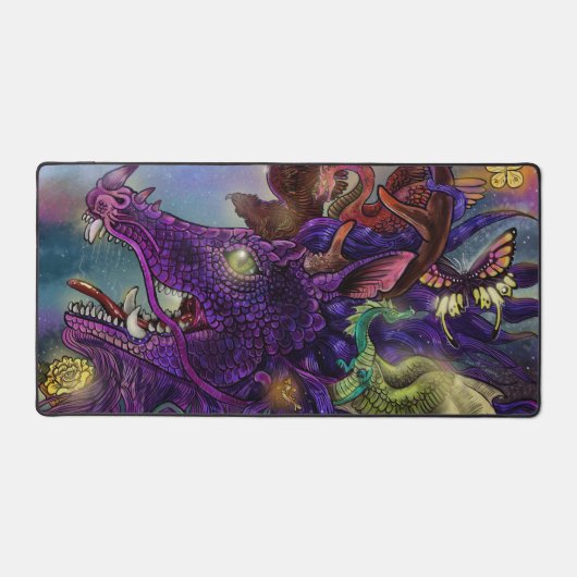 Drachenverzauberung Schreibtischunterlage (Vorderseite)