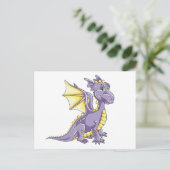 Drachenviolett Postkarte (Stehend Vorderseite)