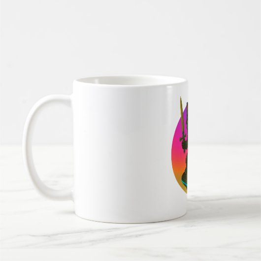 Drachenwache Katzenbecher Kaffeetasse (Links)