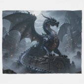 Drachenwelt – Das Reich aus Feuer und Magie Fleecedecke (Vorderseite (Horizontal))