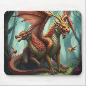 🔥 Drachenwelt – Das Reich der Lüfte und Flammen Mousepad (Vorne)