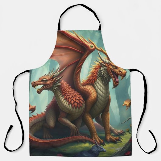 🔥 Drachenwelt – Das Reich der Lüfte und Flammen Schürze (Vorderseite)