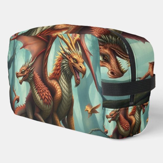 🔥 Drachenwelt – Das Reich der Lüfte und Flammen Waschbeutel (Linke Seite)