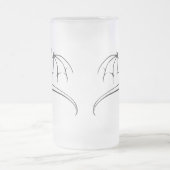 Drachenwelt Mattglas Bierglas (Mittel)