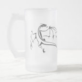 Drachenwelt Mattglas Bierglas (Links)