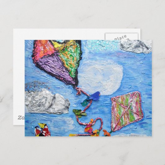 Drachenwolken und Träume Postkarte (Vorne/Hinten)