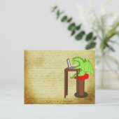 Drachenwörter Postkarte (Stehend Vorderseite)