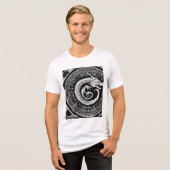 "Drachenzorn: Grafisches T-Shirt von Fierce" Tri-Blend Shirt (Vorderseite voll)