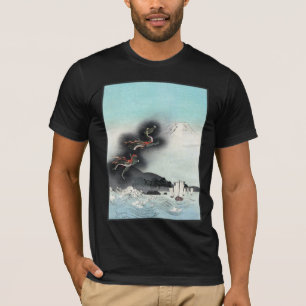 Drachenzorns Meeresschlacht für den Fuji, Japan T-Shirt