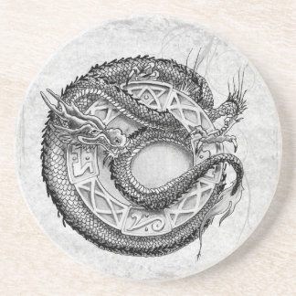 DracheOrnamental Sandstein Untersetzer