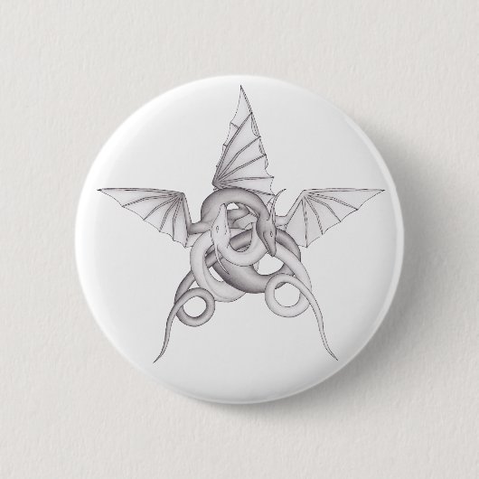 DrachePentagram Button (Vorderseite)