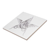 DrachePentagram Fliese (Seite)