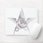 DrachePentagram Mousepad (Mit Mouse)