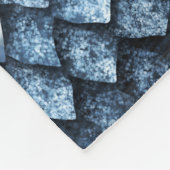Dracheskalen/blaue Edelsteine Fleecedecke (Ecke)