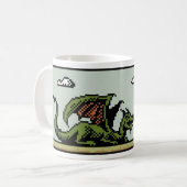 Dracheslayer-8-Bitpixel-Kunst-Tasse Kaffeetasse (Vorderseite Links)