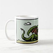 Dracheslayer-8-Bitpixel-Kunst-Tasse Kaffeetasse (Links)