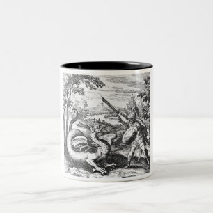 Dracheslayer-Alchimie-Symbolismus Zweifarbige Tasse