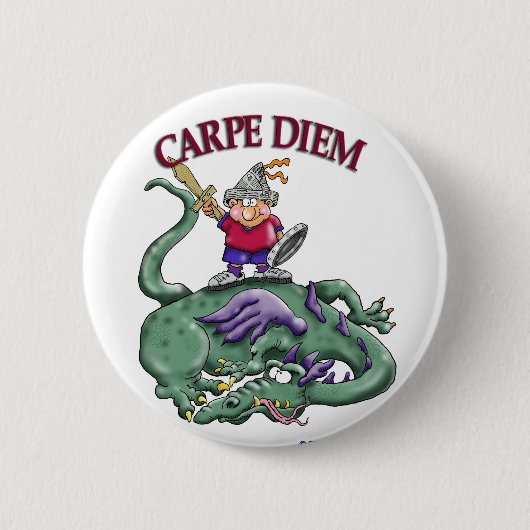DracheSlayer - CARPE DIEM Button (Vorderseite)