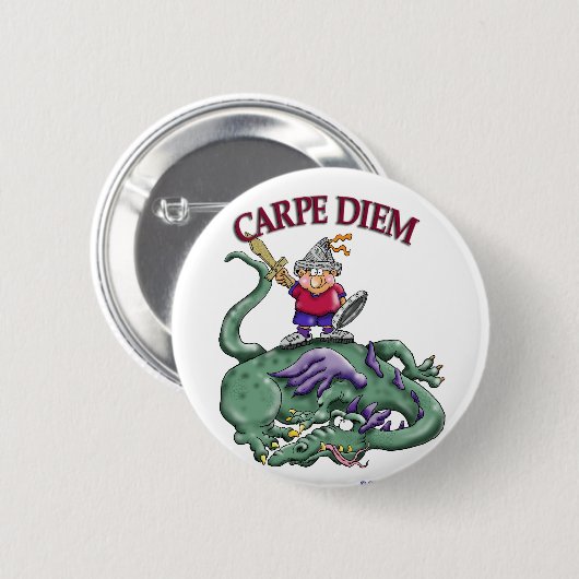 DracheSlayer - CARPE DIEM Button (Vorne & Hinten)