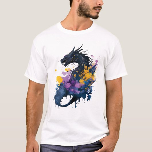 Drachische Macht T-Shirt (Vorderseite)