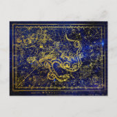 Draco Gold Constellation Imitate Postkarte (Vorderseite)