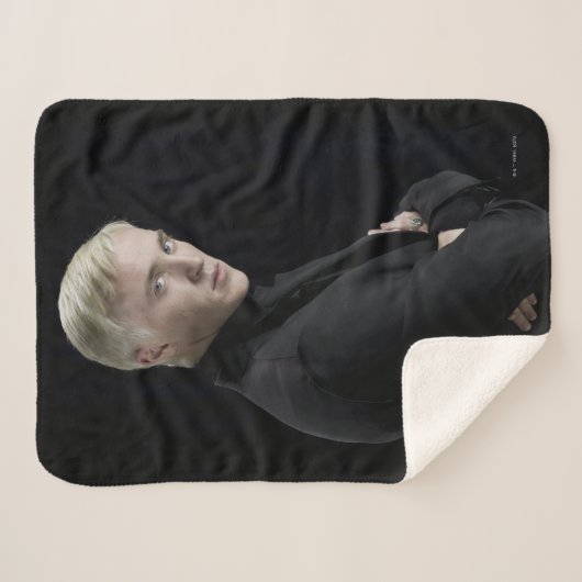 Draco Malfoy Arms Crossed Sherpadecke (Vorderseite (Horizontal))