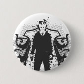 Draco Malfoy Dark Arts Design Button (Vorderseite)