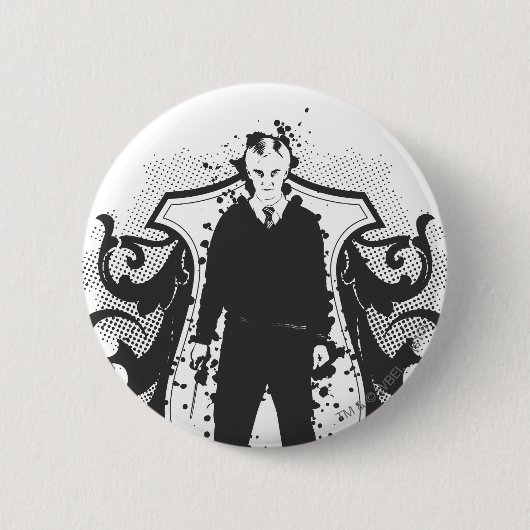 Draco Malfoy Dark Arts Design Button (Vorderseite)