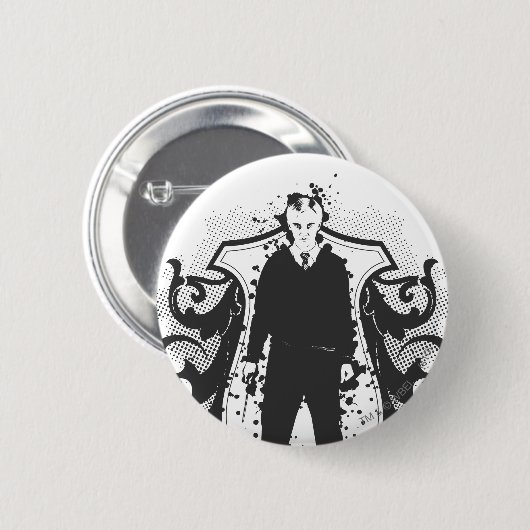 Draco Malfoy Dark Arts Design Button (Vorne & Hinten)