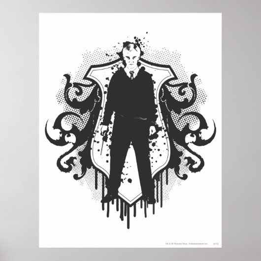 Draco Malfoy Dark Arts Design Poster (Vorne)