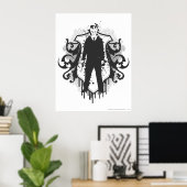 Draco Malfoy Dark Arts Design Poster (Heimbüro)