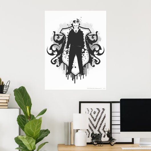 Draco Malfoy Dark Arts Design Poster (Heimbüro)