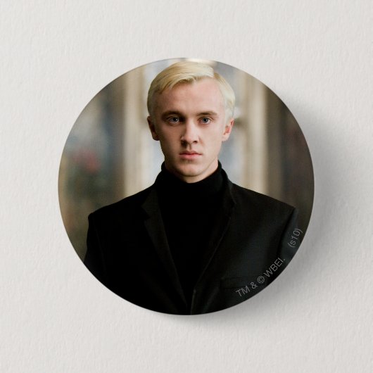 Draco Malfoy direkt auf Button (Vorderseite)
