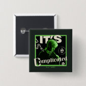 Draco Malfoy - "Es ist kompliziert" Button (Vorne & Hinten)