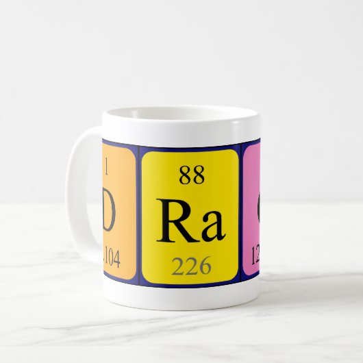 Draco Periodenname Tasse (Vorderseite Links)