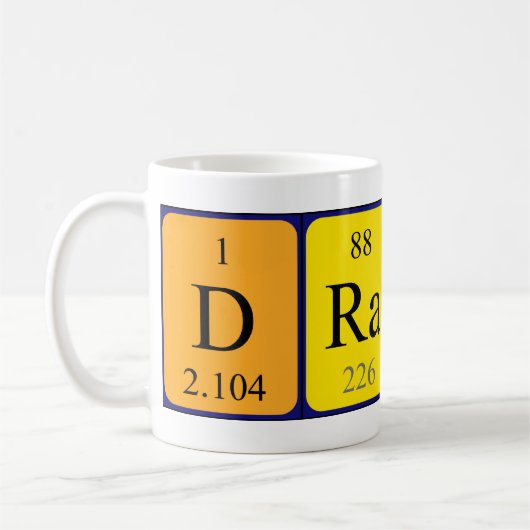 Draco Periodenname Tasse (Links)