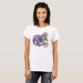 "Draco-" Regenbogen-Fee-Drache T-Shirt (Vorne ganz)