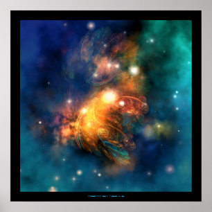 DRACONIAN NEBULA PRINT POSTER