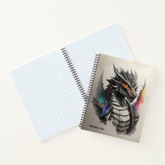 Draconic Chronicles: Eine Dragon Sketch-Reise Notizblock (Innenseite)