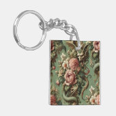 Drac's Finery - Gothic Dragon Floral Pillow Schlüsselanhänger (Vorderseite links)