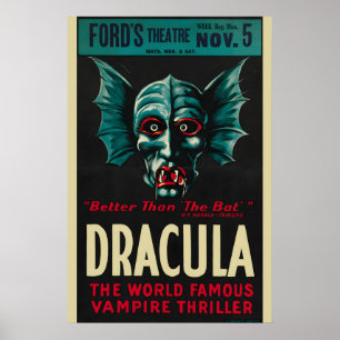 Dracula 1920er Jahre Vintage Style Monster Filmpla Poster