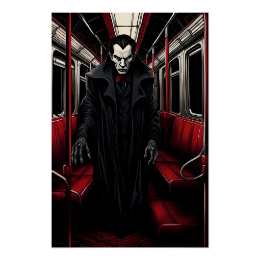 Dracula auf der U-Bahn Poster (Vorderseite)