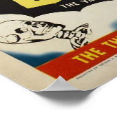 Dracula Bela Lugosi Horror Movie 1951 Print Poster (Ecke)