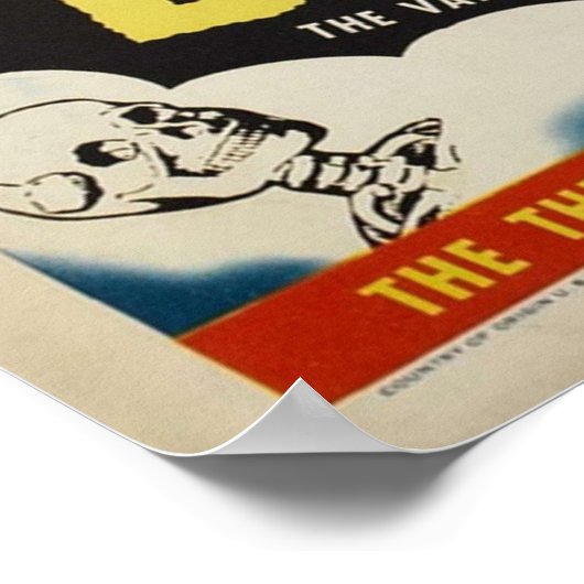 Dracula Bela Lugosi Horror Movie 1951 Print Poster (Ecke)